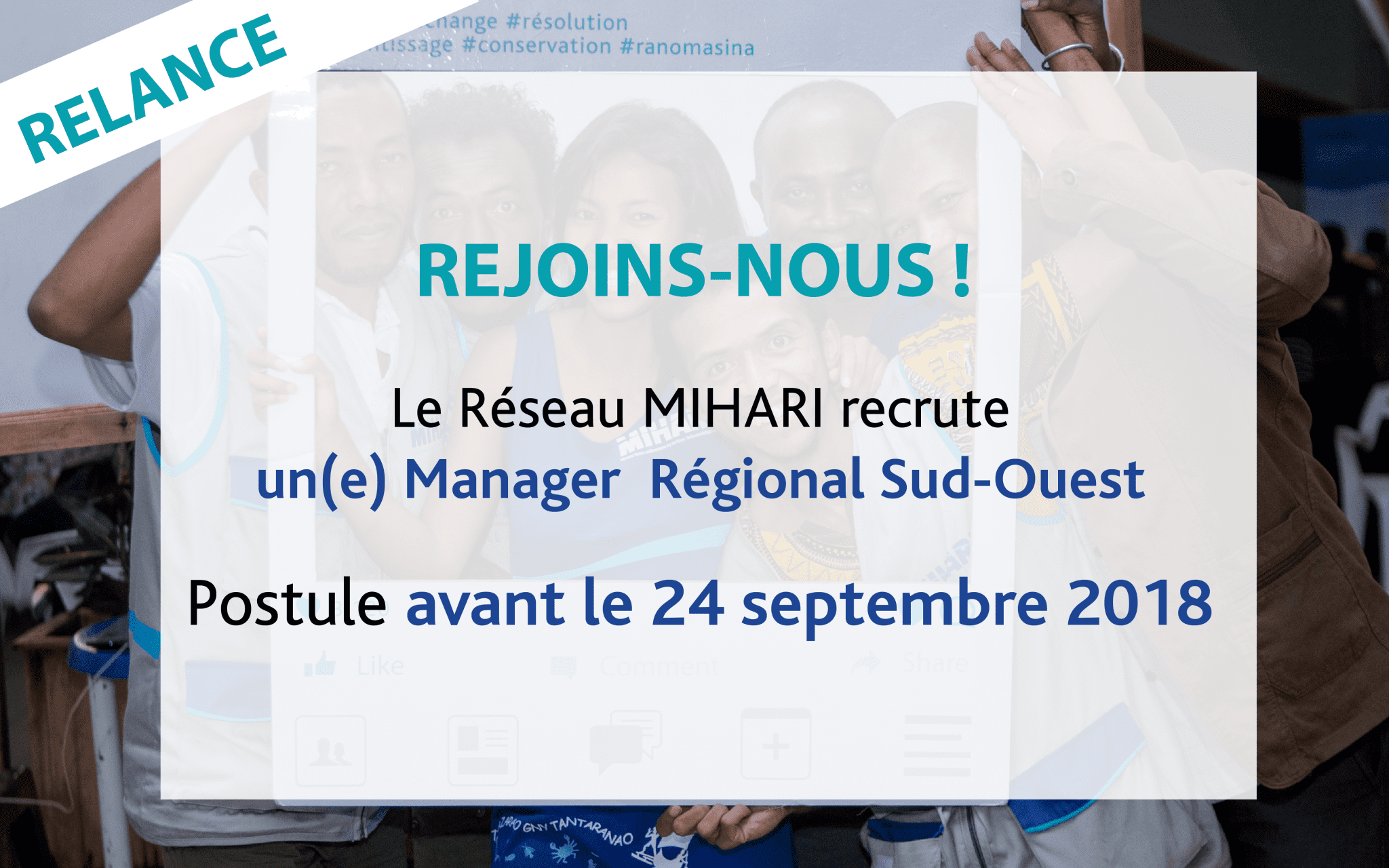 Read more about the article Relance : Recrutement d’un(e) Manager Régional Sud-Ouest